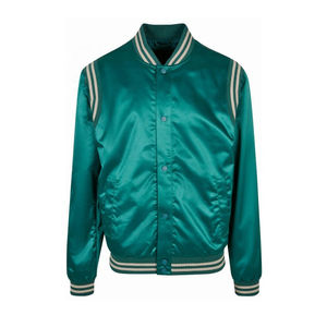 Veste universitaire surdimensionnée en satin Bomber OEM Baseball Streetwear personnalisé avec broderie pour la génération Z Fashion Market - Product Image 6
