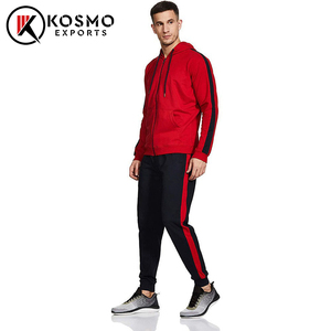 ชุดวิ่งออกกำลังกายแบบซิปมีฮู้ดสำหรับผู้ชายชุดวิ่งออกกำลังกายสไตล์เป็นมิตรต่อสิ่งแวดล้อม - Product Image 3