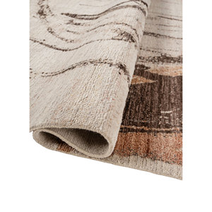 Alfombra de Lana Entrelazada a Mano Entropy Ivory, Diseño Abstracto Rectangular Tipo Rompecabezas para Entrada o Pasillo - Product Image 2