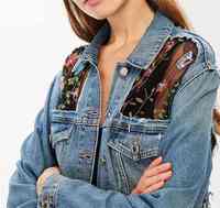 Nouvelle collection 2025 – Veste en jean tricotée pour femme, manches longues, bouton unique, style cowboy, en nylon, vente en gros