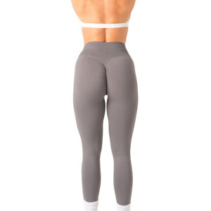 <b>Hot</b> Sale Women Mid Waist Casual Winter Breathable Anti-Bacterial Seamless Yoga <b>Leggings</b> Knee-Length Custom Logo OEM Service - Product Image 3