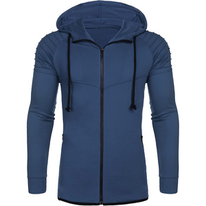 Custom Logo Sweatshirt Breathable Lightweight Fleece Top Trendy Hoodi Man New Stylish Oversized Zip Hoodie Quick Dry Long Hooded - Product Image 1