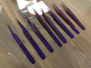 Pinzas de Extensión de Pestañas Profesionales al por Mayor con Logotipo Personalizado, Punta de Fibra de 7 mm, Recubrimiento de Plasma, Acero Inoxidable Antiestático, 45 Grados - Product Image 6