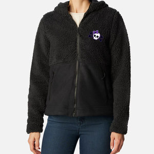 Streetwear femmes Sherpa sweat à capuche décontracté polaire pull dames pull avec poche kangourou surdimensionné à capuche - Product Image 1