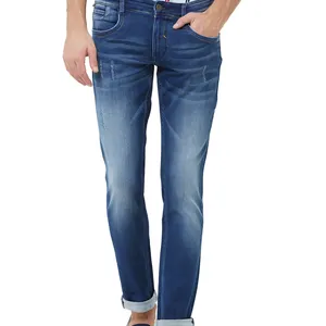 Ultimi Jeans Denim da uomo progettati eleganti strade di arrivo indossano tasche Logo personalizzato in vendita pantaloni grafici dal Design avanzato per uomo