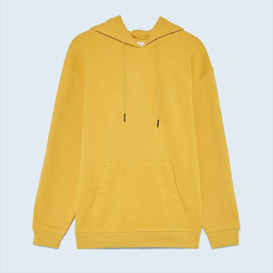 2025 sweat à capuche personnalisé pour hommes pull en coton surdimensionné de haute qualité épais anti-rétrécissement brodé et teint en plaine pour l'hiver - Product Image 6