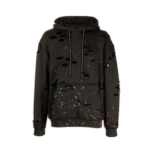 <b>Top</b> High Quality Comfortable Men <b>Distressed</b> Hoodie 100% Cotton Made Long Sleeve Men <b>Distressed</b> Hoodie - Product Image 1