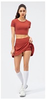Jupe-short de golf pour femme, taille haute, moulante, décontractée, déchirée, brodée, brillante, douce, plissée, respirante, extensible, mini, pour la maternité