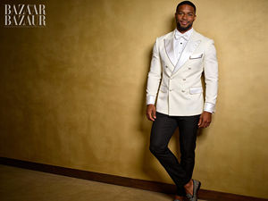 Traje de Etiqueta Verde para Hombre, Cruzado, con Solapa de Satén Negro, para Bodas y Fiestas - Product Image 4