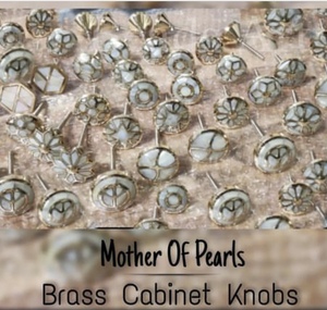 Custom Mother Pearl Brass Handicrafts <b>Door</b> Drawer Cabinet Knobs Pull Handle <b>for</b> Kitchen Bedroom Cabinet Hardware Wardrobe Usage - Product Image 4