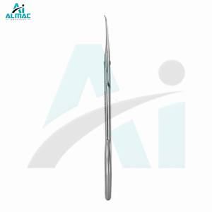 ALMAC OEM Tijeras para cutículas Cuchillas de punta fina con logotipo personalizado Recorte suave de cutícula Perfecto para el cuidado profesional de las uñas - Product Image 2