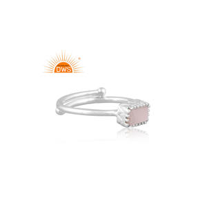 แหวนโกเมนพลอยโกเมนธรรมชาติเงินสเตอร์ลิงขายดีเครื่องประดับแบบเรียบง่ายเหมาะสำหรับเป็นของขวัญสำหรับผู้หญิง - Product Image 2