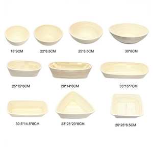 Panier à pain en rotin naturel écologique fait à la main, réutilisable, non toxique, avec doublure amovible, motif en spirale, outil de pâtisserie - Product Image 6