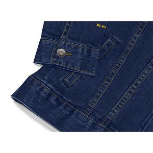 Unisex Be Ike-Conic giacca di jeans reversibile XS con cerniera in pelle camuffata Patchwork Design ricamato pelliccia ODM - Product Image 5