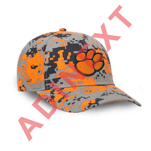 หมวกเบสบอลผ้าทอลายทแยงผ้าคอตตอนแท้ปักลายด้วยผ้า - Product Image 1