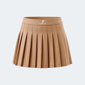 Jupe de tennis mini pour femme, séchage rapide, couleurs unies, logo personnalisé, style décontracté, taille élastique, respirante, prix de gros - Product Image 6