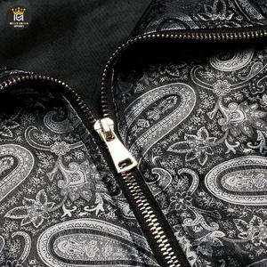 Hot <b>Sale</b> Men's Custom High Quality Heavyweight Bomber Jacket Slim Fit Stand Collar High Street Style winter jacket - Product Image 4