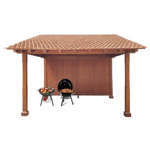 Gazebo de teca de lujo para exteriores con diseño de Indonesia con dosel resistente a la intemperie para Hotel y Villa Garden Weatherproof BBQ Pavilion - Product Image 3
