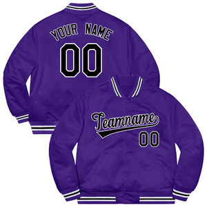 OEM Custom LOGO Streetwear Embroidery Casual Baseball Vintage Letterman Varsity Plus Size Jackets for Men - Product Image 4