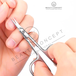 Pousse-cuticules et ciseaux de manucure en acier inoxydable pour droitiers, outil de beauté pour l'élimination des peaux mortes et le soin des ongles - Product Image 2