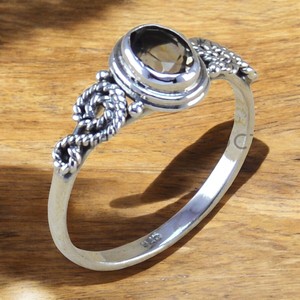 Anillo de piedras preciosas de citrino hecho a mano en plata de ley 925 real con diseño original accesorios de joyería fina al por mayor a granel - Product Image 1