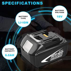 Paquete de 2 Baterías de Repuesto de Iones de Litio de 18 V y 6.0 Ah BL1860B Compatibles con Herramientas Eléctricas BL1850 BL1840 BL1830 de Alta Capacidad al por Mayor - Product Image 2