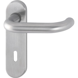 Juego de escobillas cortas HOPPE Paris E138Z/353K con manija de palanca redonda de acero inoxidable OB F69 para accesorios de rieles de cortinas - Product Image 1