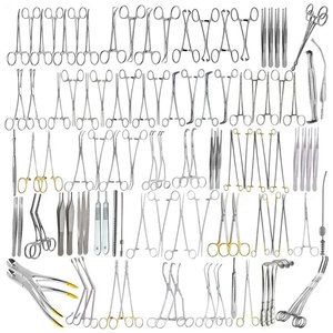 Ensemble de 106 instruments pour thoractomie cardiovasculaire majeure, instruments pour chirurgie cardiovasculaire en cœur ouvert - Product Image 1