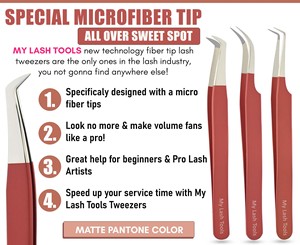 คุณภาพสูงเคล็ดลับเส้นใยขนตาแหนบ Extensions ปริมาณที่สะดวกสบายแฟนแหนบขนตาแหนบ 12 ซม.ความยืดหยุ่นสูงเหล็กญี่ปุ่น - Product Image 2