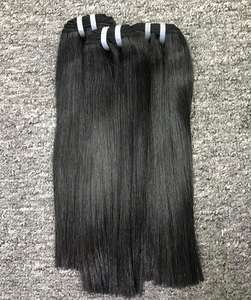 Tendance chaude 100% extensions de cheveux humains Remy plus haute qualité os droit Double dessiné prix d'usine traité à la Machine - Product Image 5