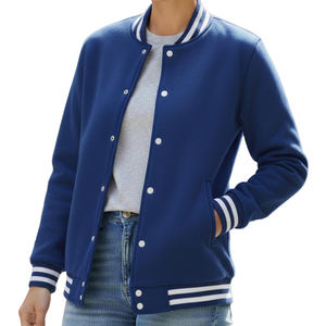 Chaqueta Universitaria de Manga Larga para Mujer, Nueva Llegada, a la Moda, Chaqueta Universitaria de Satén de Última Moda para Chicas - Product Image 1