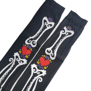 Calcetines altos hasta el <span class=keywords><strong>muslo</strong></span> con estampado de Halloween para mujer y niña, medias a la moda para Halloween, 1 par - Product Image 6