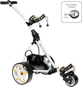 Voiturette de golf électrique Bat Caddy X3R 2022, best-seller, batterie au lithium 20Ah, télécommande, acier inoxydable, couleur argent - Product Image 3