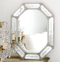 Article de décoration artisanal de haute qualité, nouveau style, pour votre maison, miroir vénitien vintage en gros