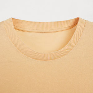 T-shirts surdimensionnés de couleur unie en pur coton 180-300g personnalisés vente en gros t-shirt ample à épaules tombantes pour hommes - Product Image 6