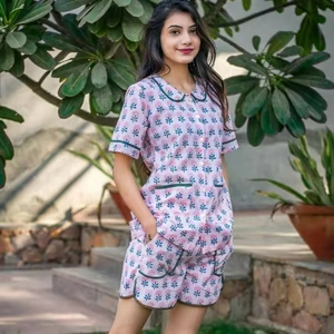 Vestido Casual de Verano para Mujer, Cómodo, de Algodón Estampado, Mini, con Cintura Natural, Sostenible y Lavable - Product Image 1