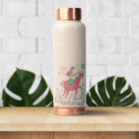 Bouteille de sport réutilisable en cuivre pur à 99,3 %, design unique artisanal, revêtement anti-corrosion écologique, 32 oz, pour adultes, 12-24 h