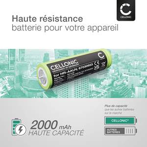 Batterie de rechange 1,2 V 2000 mAh pour rasoir électrique, 2 pièces pour usage facial - Product Image 6