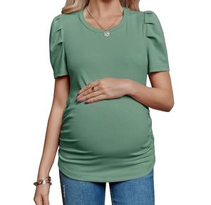 T-shirt d'allaitement ample en coton pour femme, sans manches, décontracté, été, haute qualité, vente en gros OEM, faible MOQ - Product Image 6