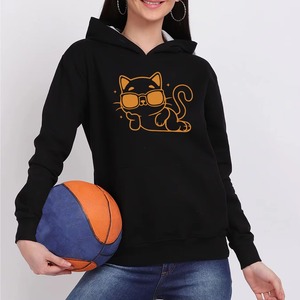 Venta Directa de Fábrica, Sudaderas Cortas con Capucha para Mujer, Último Diseño, Talla Grande, Ropa de Invierno, Transpirable, Cómoda, con Capucha, 100% Algodón - Product Image 2
