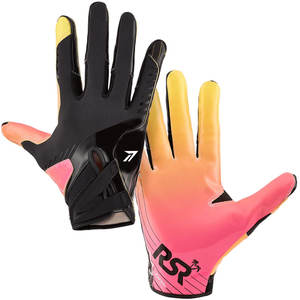 Nouveauté Gants de football américain avec paume adhérente OEM Gants de football rembourrés de haute qualité Fournisseur de joueurs de ligne Football américain - Product Image 1