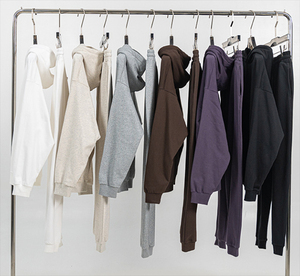 เสื้อวอร์มผ้าฟลีซแบบสวมหัวมีฮู้ดสำหรับฤดูหนาวทรงโอเวอร์ไซส์440gsm ใส่ได้ทั้งชายและหญิง - Product Image 2