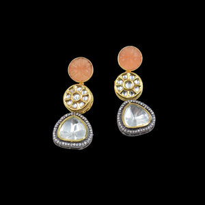 Fabricant et fournisseur de boucles d'oreilles tendance, nouveau design 2025, boucles d'oreilles fusion plaquées or - Product Image 2