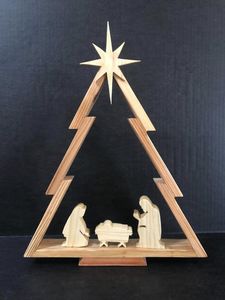 Arbre de Noël en bois artisanal écologique personnalisé de haute qualité, fabriqué en cerisier pour toutes les saisons - Product Image 6