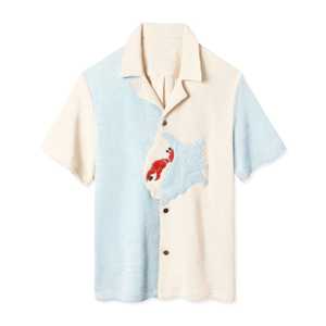 Vêtements de villégiature à la mode chemises cabane pour hommes vente en gros personnalisée à manches courtes tenue d'été légère vêtements de plage décontractés OEM - Product Image 1