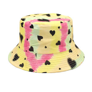 2025 diseñador de moda Popular Unisex colorido teñido de corbata sombrero de cubo de doble cara para hombres y mujeres - Product Image 3