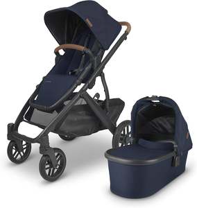 รถเข็นเด็กแบบปรับเปลี่ยนได้รุ่นใหม่ V2 โครงไม้ พับเก็บได้ ระบบเดี่ยว-คู่ พร้อมเปลนอนเด็กอ่อนและเบาะนั่งเด็กวัยหัดเดิน ป้องกันแมลงและฝน - Product Image 2