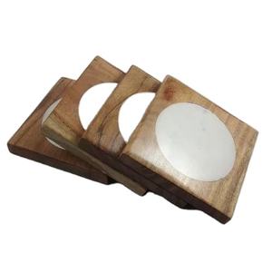 Vaisselle en résine et bois sous-verres nouveau design personnalisé rond le plus chaud sous-verre en bois support en bois avec sous-verres à thé super qualité - Product Image 5