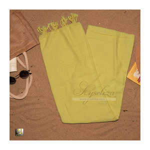 Serviettes de plage en coton turc Peshtemal, antimicrobiennes, hypoallergéniques, résistantes, séchage rapide, texture croquante, respirantes - Product Image 6