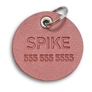 Pet Store Accessories Custom Leather Pet Cat ID <b>Tag</b> Leather <b>Dog</b> <b>Name</b> <b>Tag</b> - Product Image 5